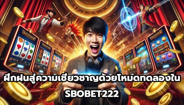 ฝึกฝนสู่ความเชี่ยวชาญด้วยโหมดทดลองใน SBOBET222-7